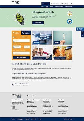 Start Neue Webseite Thüga