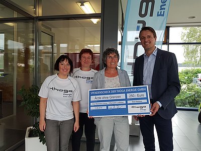 Spendenübergabe Ärzte ohne Grenzen Spendenübergabe Ärzte ohne Grenzen